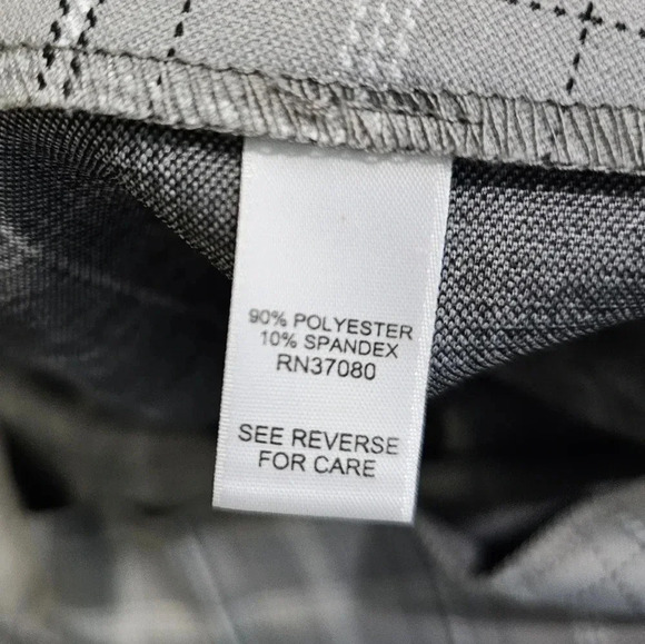 Cato XL Grey Plaid Pull-On Mini Skirt 2 Pocket Preppy Y2K Vintage Casual Mod - Picture 7 of 7